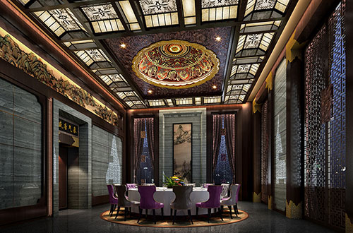 齐齐哈尔低调奢华的新中式酒店设计效果图